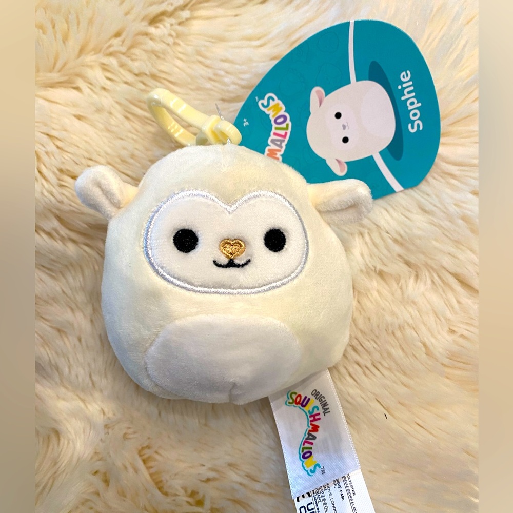 🐑 BAA SOPHIE 🤍 SQUISHMALLOW The Merry Little Lamb Key Chain